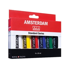 Сет акрилни бои AMSTERDAM Standard Series 6 x 20 ml