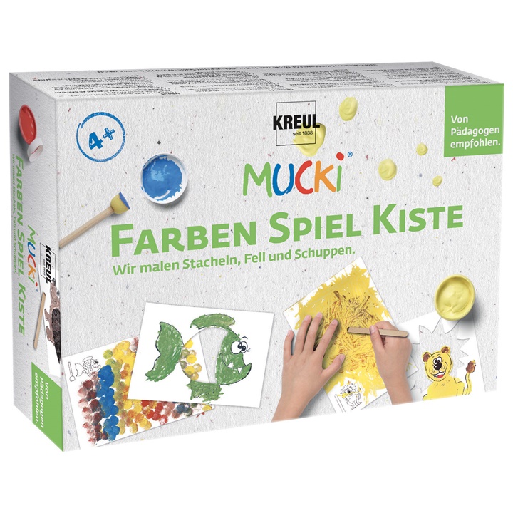 Сет бои за цртање со прсти MUCKI - Сликаме рачно