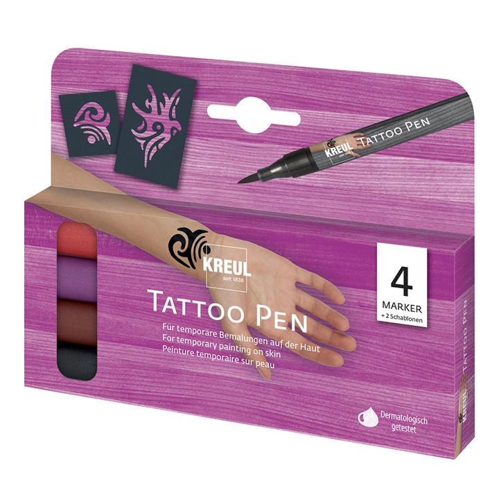Сет фломастери за тетовирање TATTOO KREUL - 4 парчиња