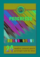 Сет пастелни моливи во лаковано паковање PROGRESSO - 24-делен