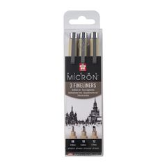 Сет технички пенкала SAKURA PIGMA MICRON сет BROAD 3 парчиња