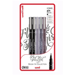 Сет UNI PIN маркери fineliner Flow and Flourish 5 парчиња