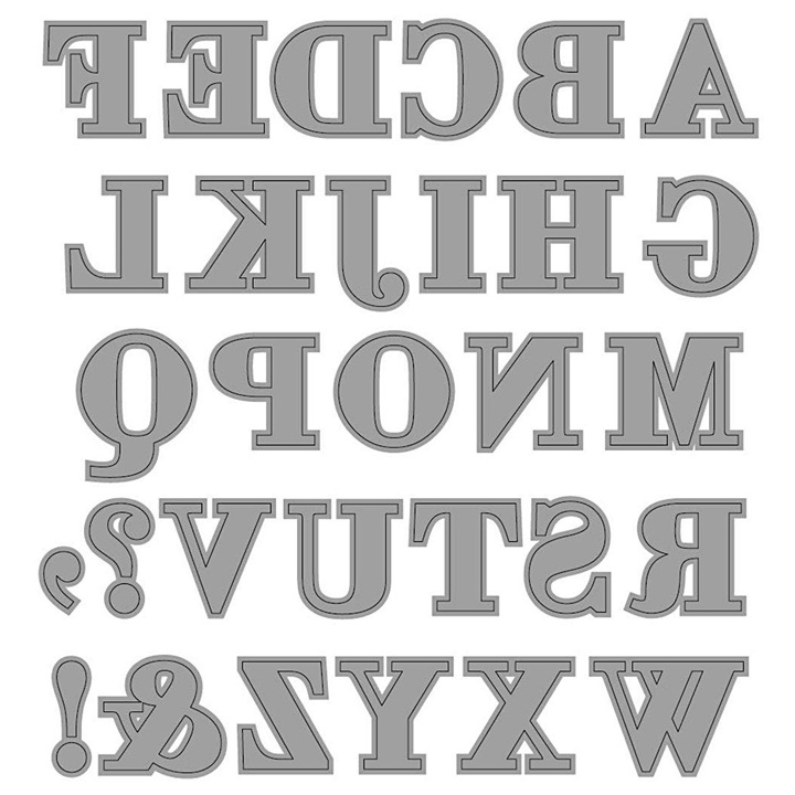 Шаблони за резба - азбука