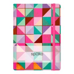 Spoko Notebook A5 наредени 96 страници - Шарена мозаик