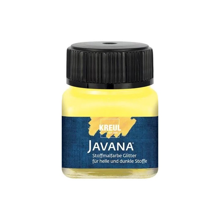 Текстилна боја Javana Glitter 20ml | sunny yellow