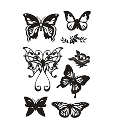 Транспарентни печати - пеперутки
