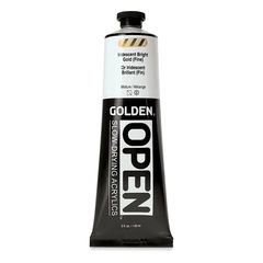 ЗЛАТЕН ОТВОРЕН бавно сушење iridescent акрилна боја 148 ml | 7480 Jasná Zlatá Jemná